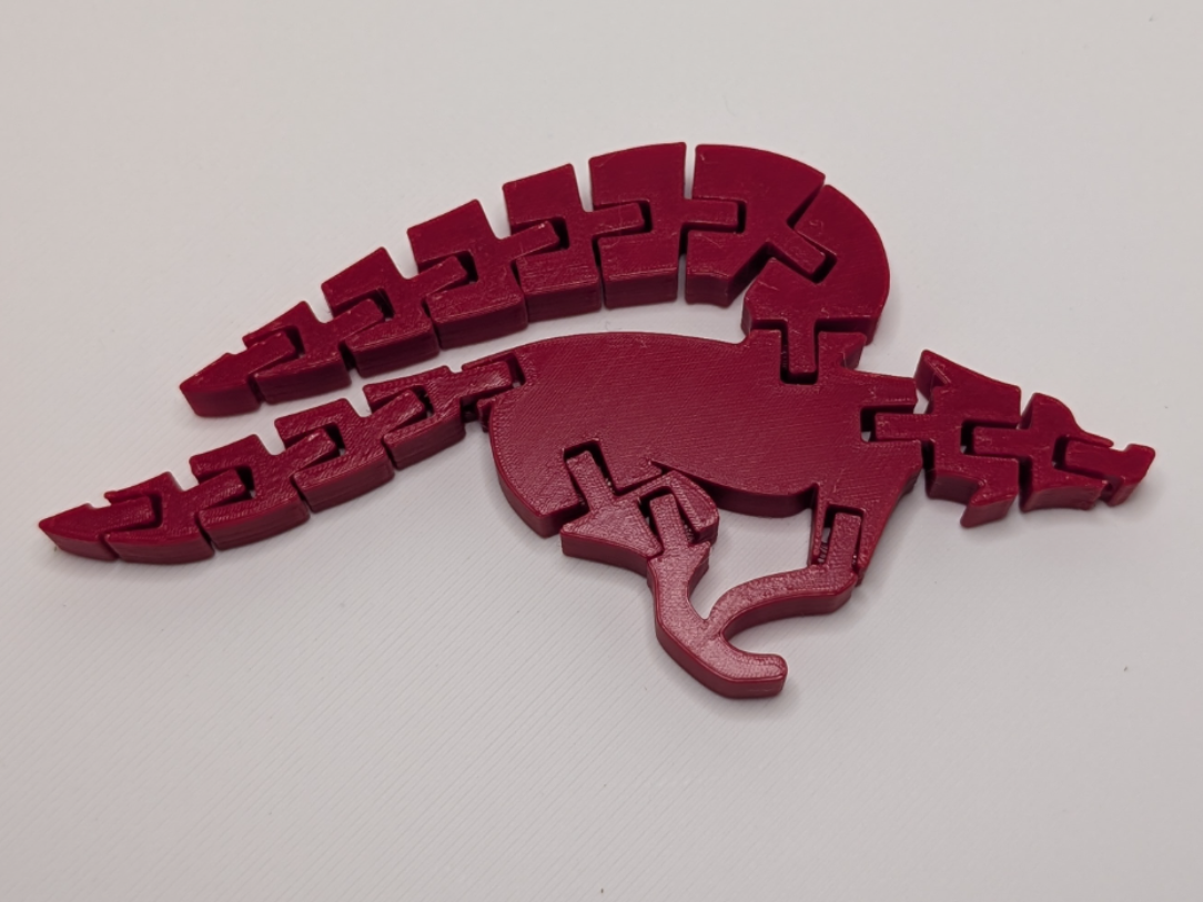 Flexi Star Fox Logo – Print-in-Place Fidget Toy