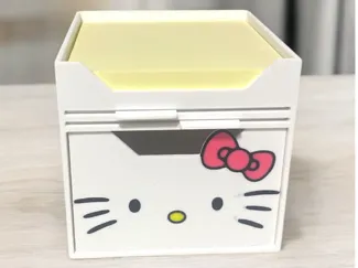 PORTA NOTAS CON CAJON HELLO KITTY Y PLANTILLAS 