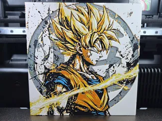 goku ssj hueforge 200x200mm