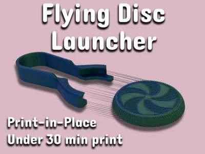 Flying Disc Launcher by awsmspwn MakerWorld: Download Free 3D Models
