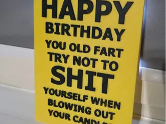 Funny birthday card