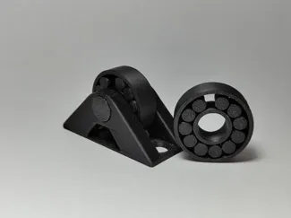 Roller support for sliding drawer