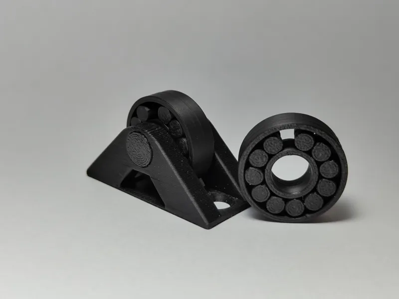 Roller support for sliding drawer