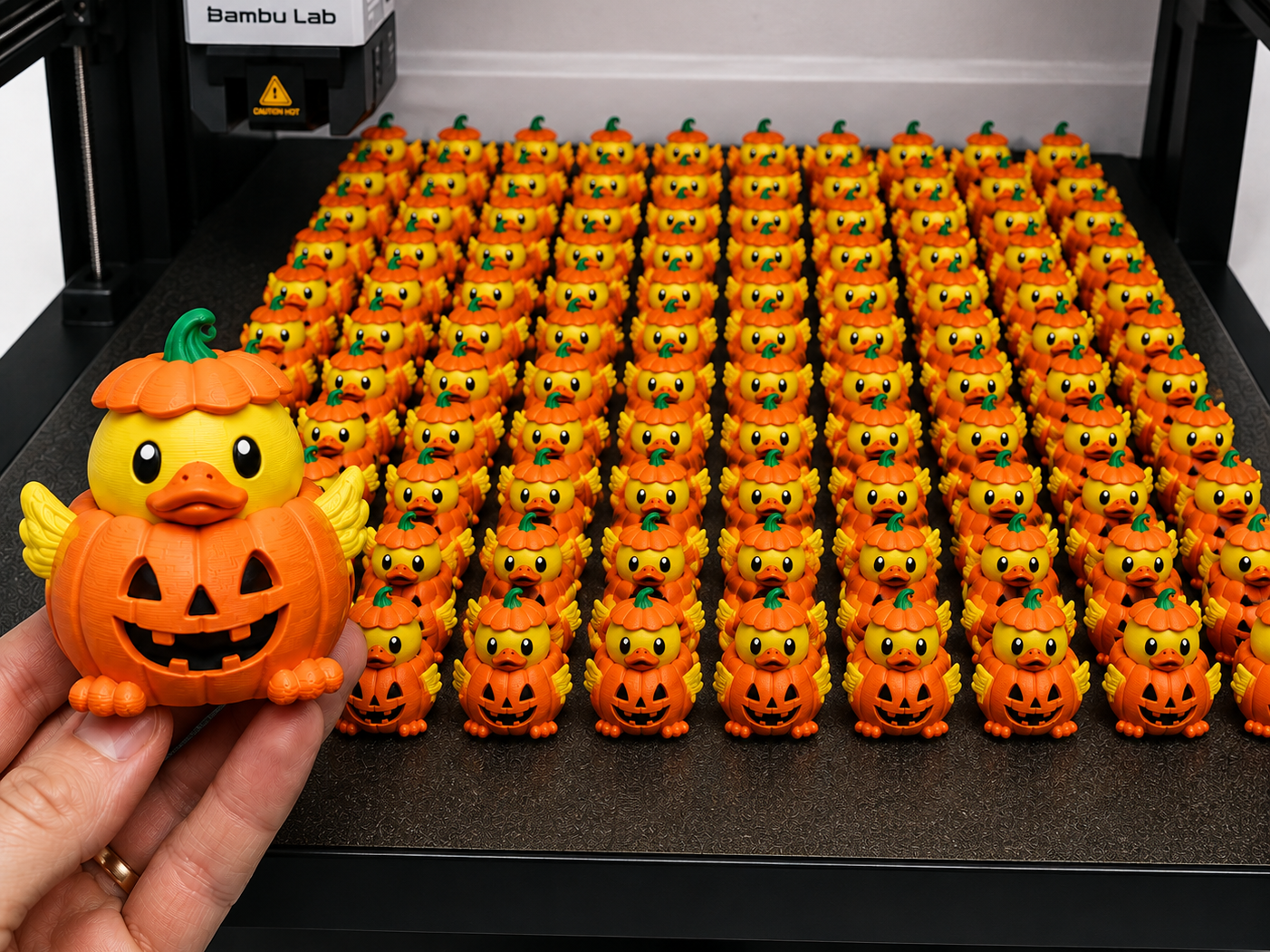 Pumpkin Duck – Halloween Rubber Duck 3D model