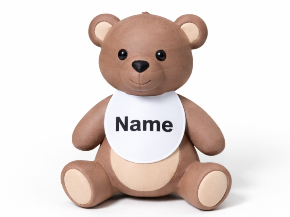 Cute Teddy Bear: Customizable Name 