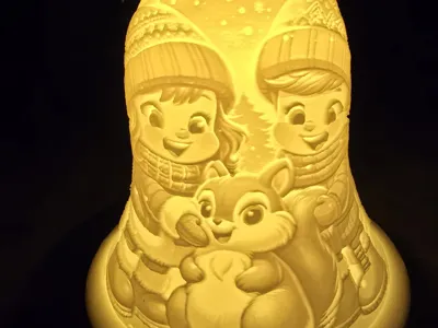 lithophane Best Buddies for Christmas