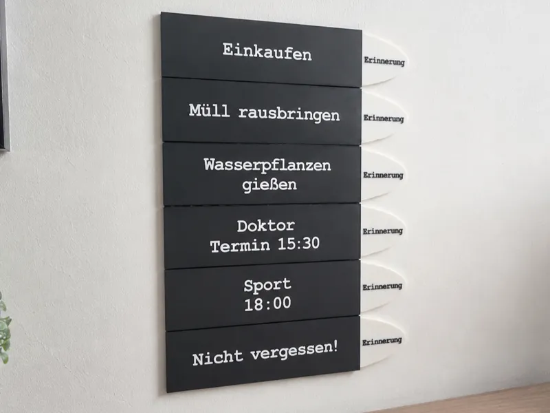 Endlos Erweiterbare Text-/Erinnerungstafel