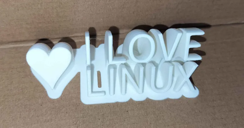 I Love Linux NamePlate