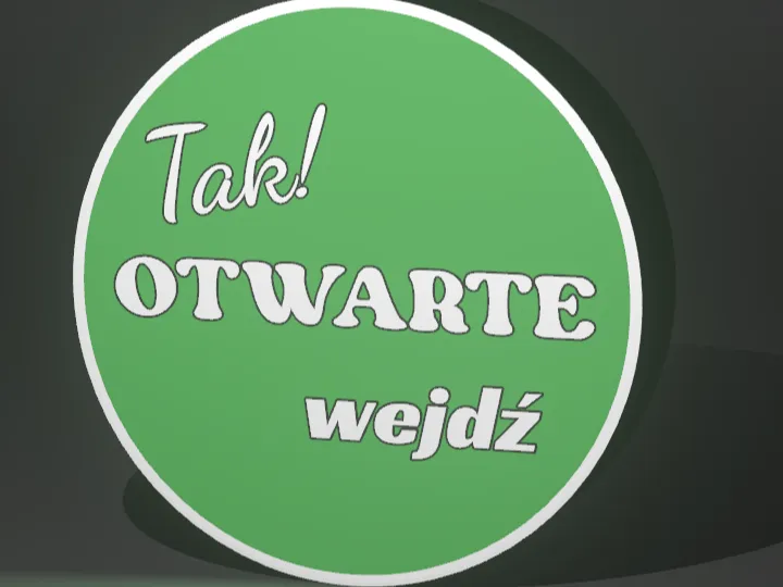 Neon Otwarte Zamknięte 