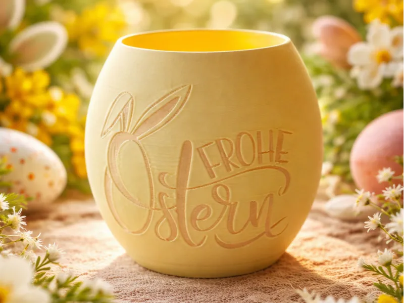 Frohe Ostern LED Teelicht