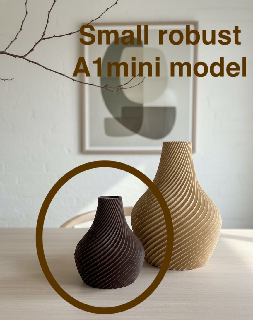 Miniatura 4 do modelo 3D Japandi Spiral Vase