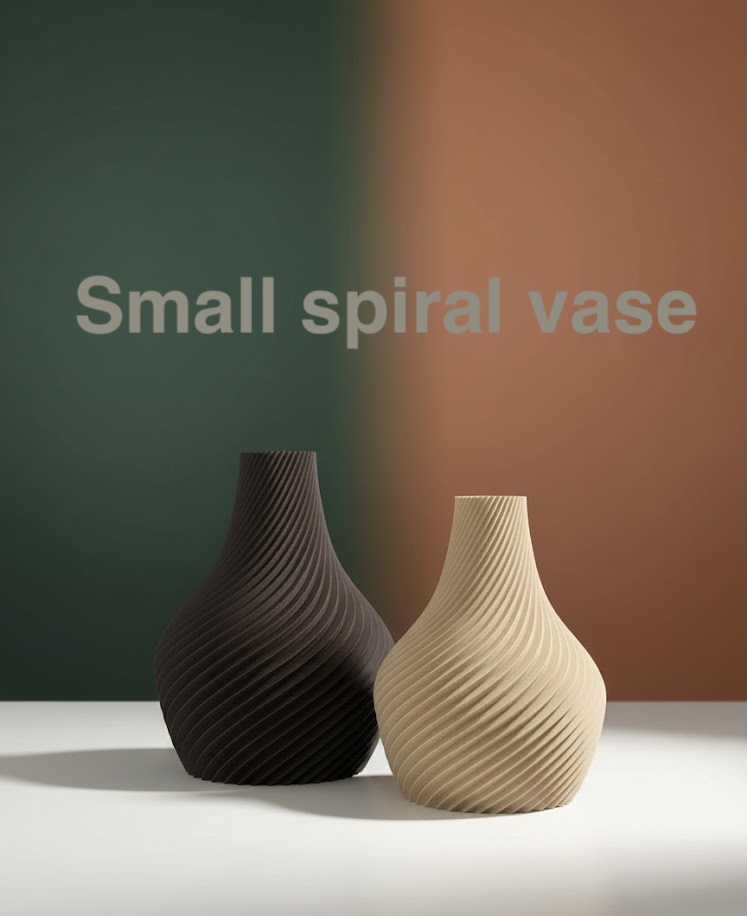 Miniatura 3 do modelo 3D Japandi Spiral Vase