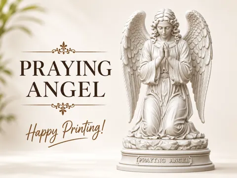 Figura decorativa: Praying Angel Statue — referencia de MakerWorld
