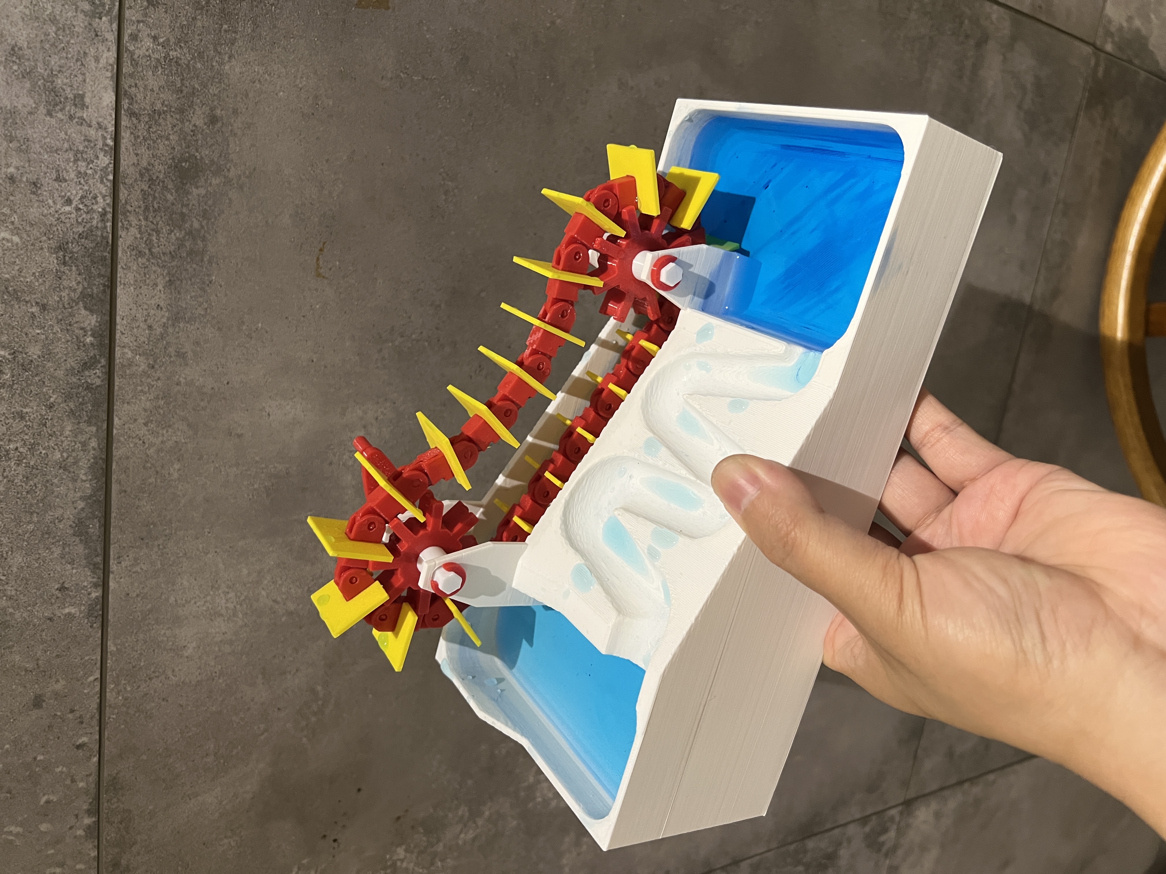 Miniatura 1 do modelo 3D 龙骨水车工程模型