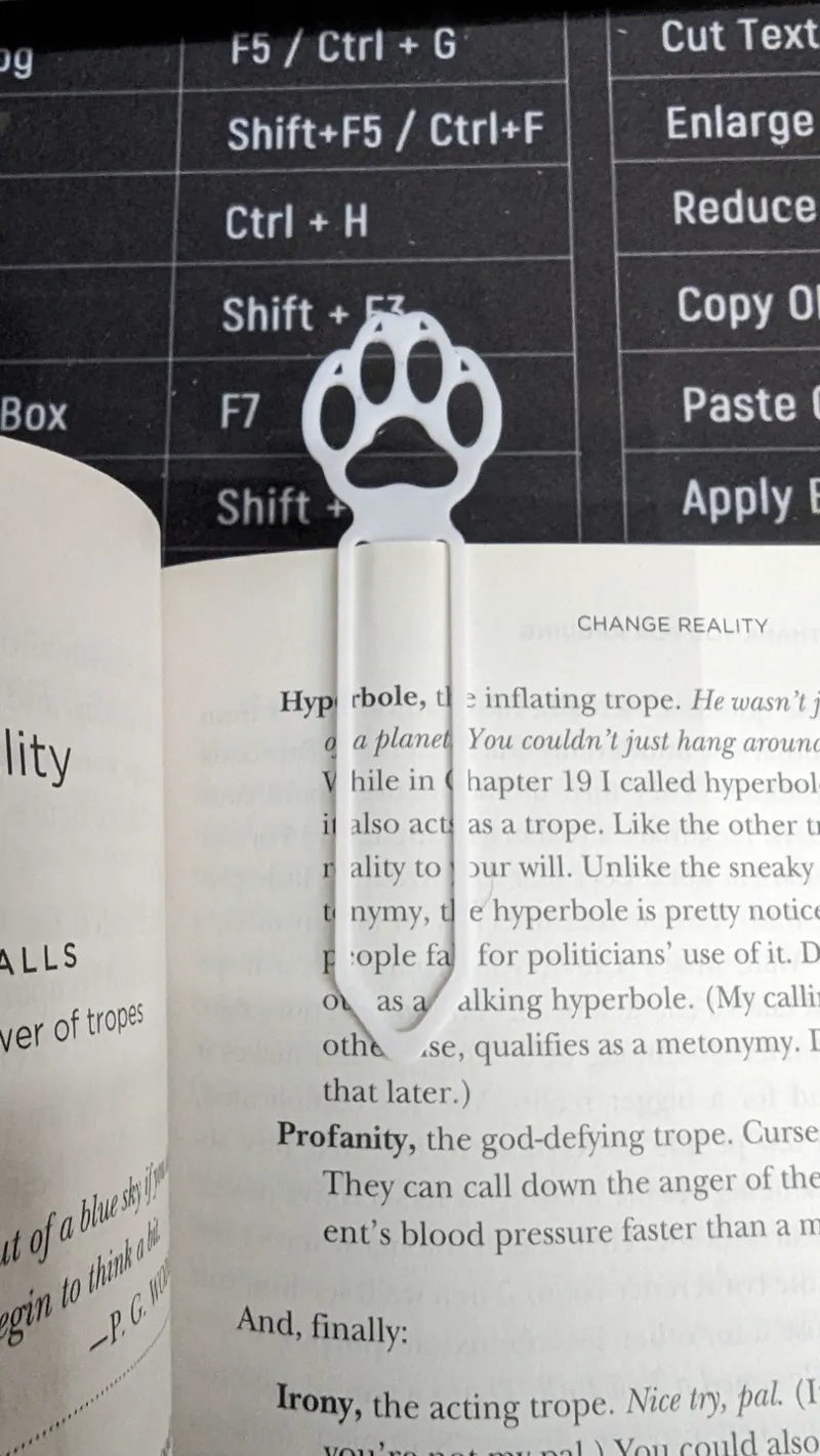 Cat Paw Bookmark