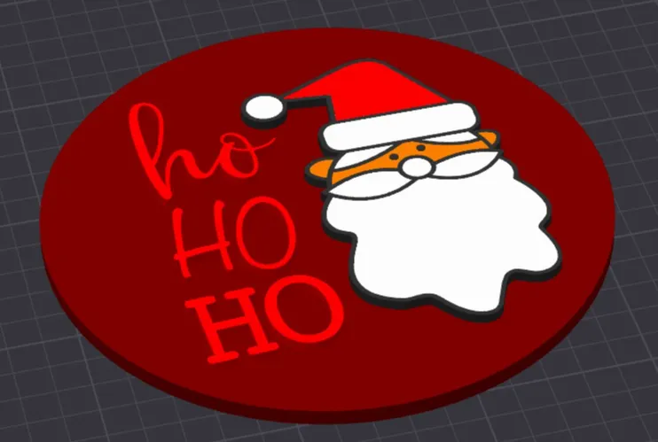 Santa Ho Ho Ho plate