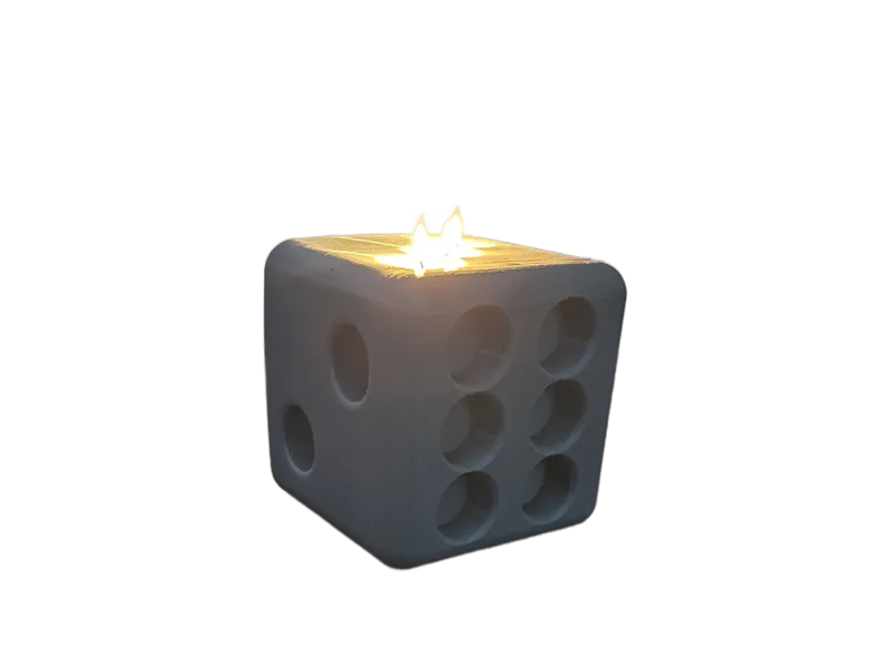 Dice tea lights