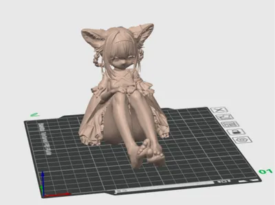 Arknights - Suzuran Sitting Figure - Skin Color printing - A1 mini compatible