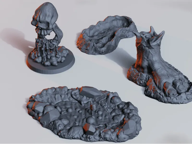 Fantasy Orc terrain – Pre-Supported