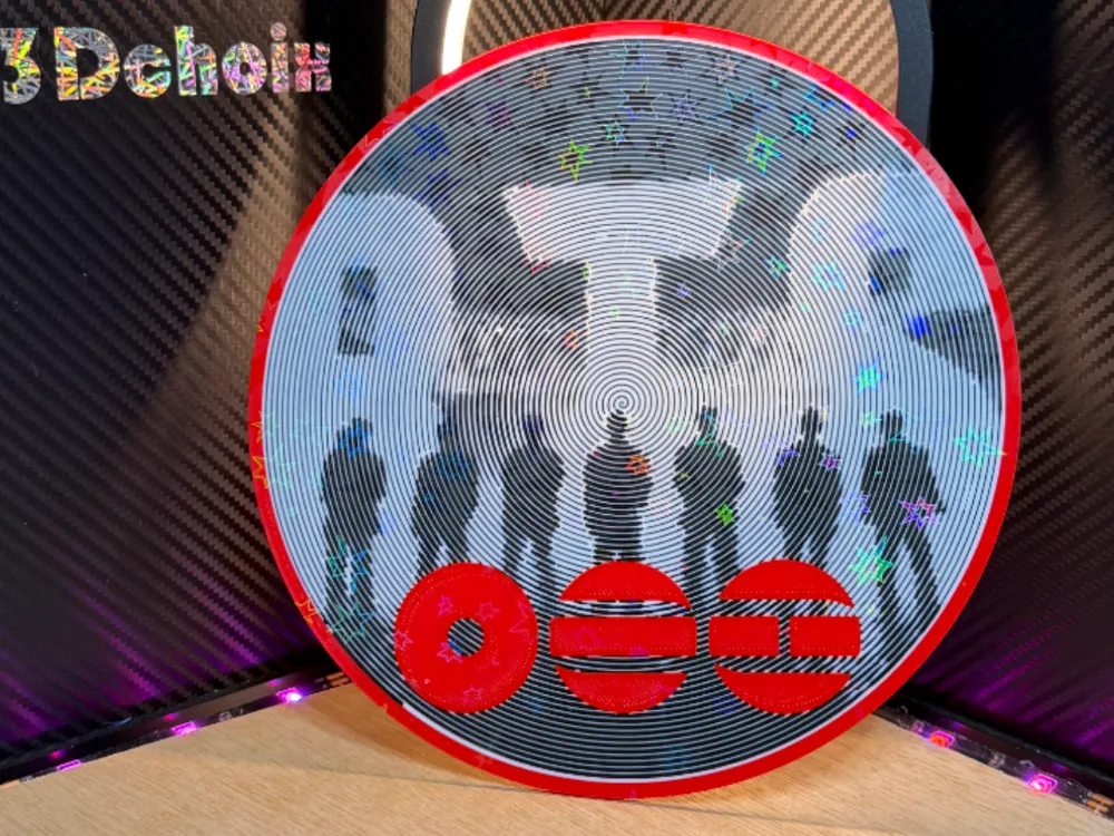 Decorative optical illusion Vinyl BTS ARIRANG - Free 3D Print Model ...