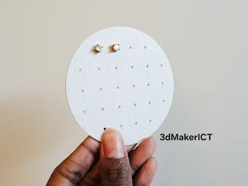Round Travel Earring Holder - 26 Holes