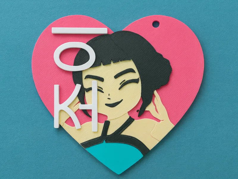 Zoey Heart Keychain~K-pop Demon Hunters