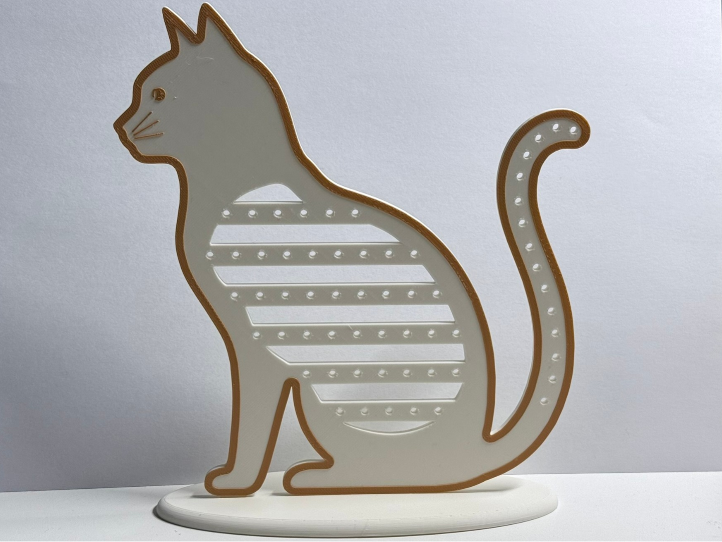 Ohrringhalter Katze (Ohrringe, Ringe, Ketten,...)