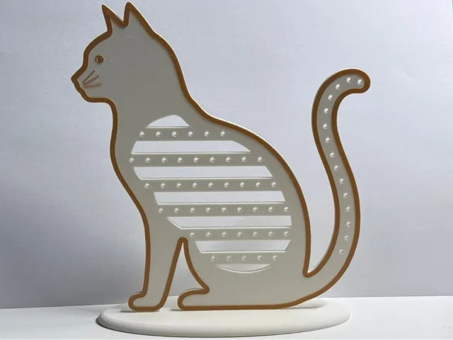 Ohrringhalter Katze (Ohrringe, Ringe, Ketten,...)