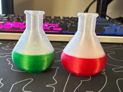 Filled Flask