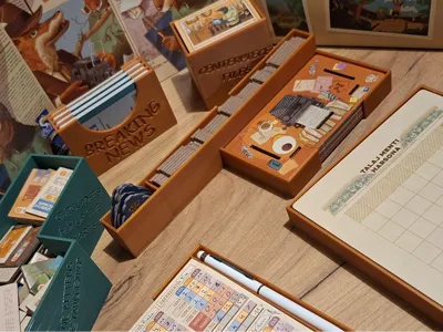 Fit To Print board game insert