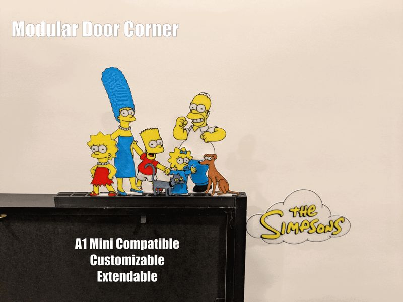 Simpsons Family Stand-ins for Modular Door Corner