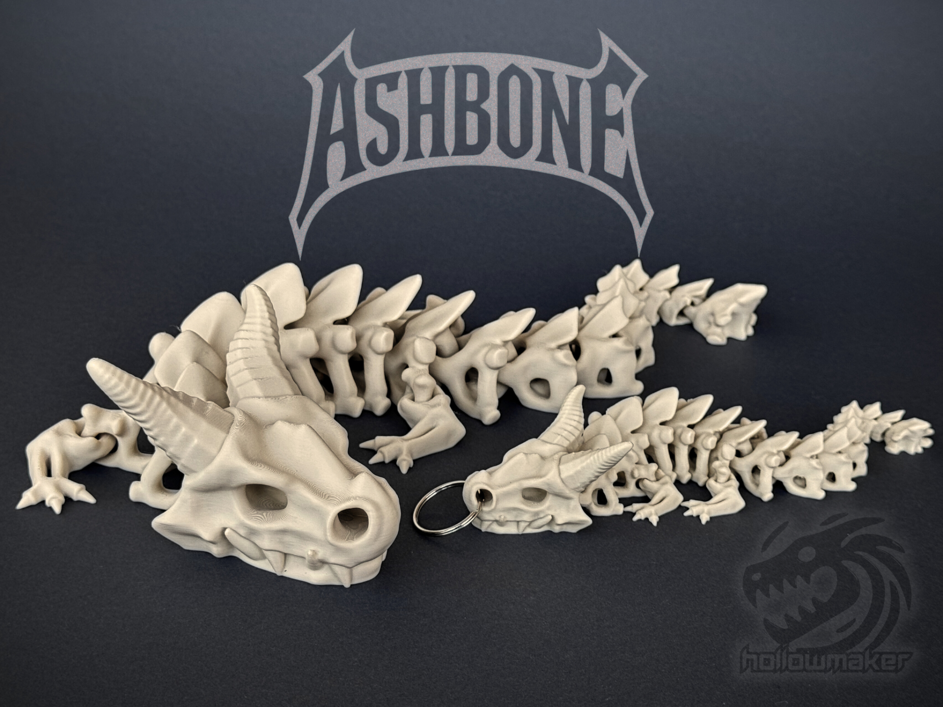 Ashbone - Articulated Skeleton Dragon