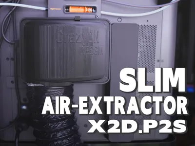 X2D Ultra-thin External Exhaust Port - 80mm
