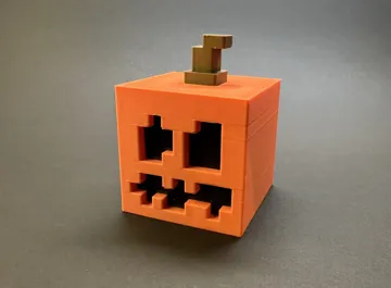 Accesorio para impresora 3D: Minecraft Halloween-Kürbis - Kein AMS — vista de referencia 4