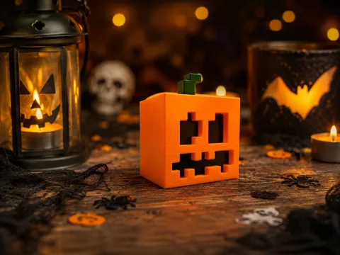 Accesorio para impresora 3D: Minecraft Halloween-Kürbis - Kein AMS — referencia de MakerWorld