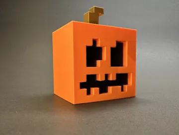 Accesorio para impresora 3D: Minecraft Halloween-Kürbis - Kein AMS — vista de referencia 3