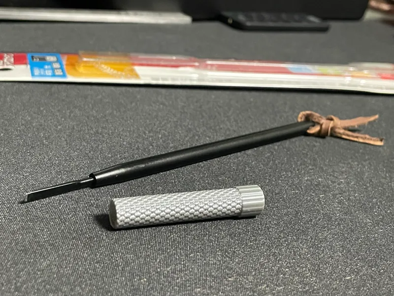Precision knife cap