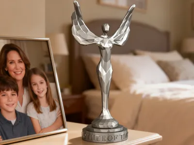 Mother of the Year Low-poly Trophy