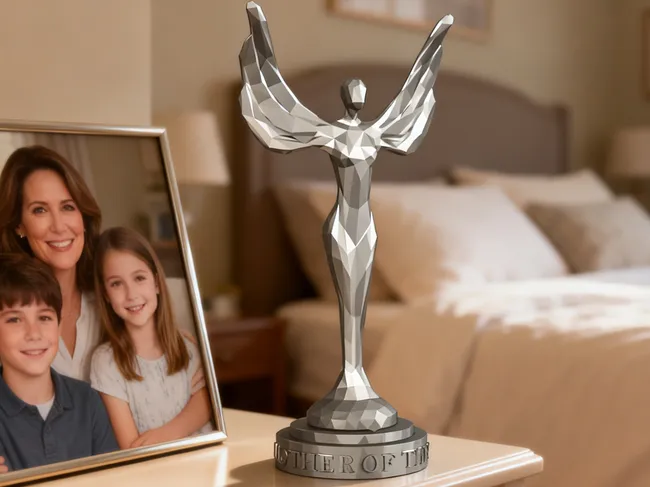 Mother of the Year Low-poly Trophy