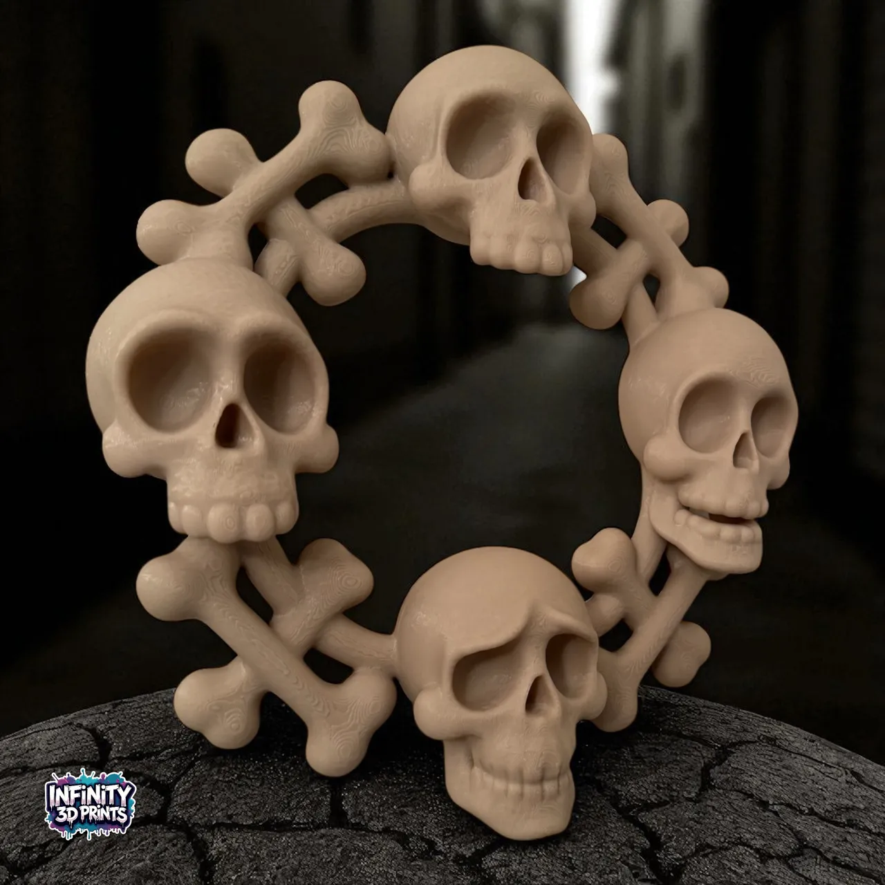 THE HALLOWEEN SKULL WREATH view 2