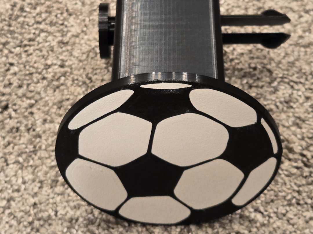 Soccer Ball 2" hitch cover
