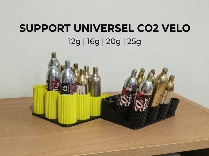 Organisateur Multi-Tailles de Cartouches CO2 Vélo
