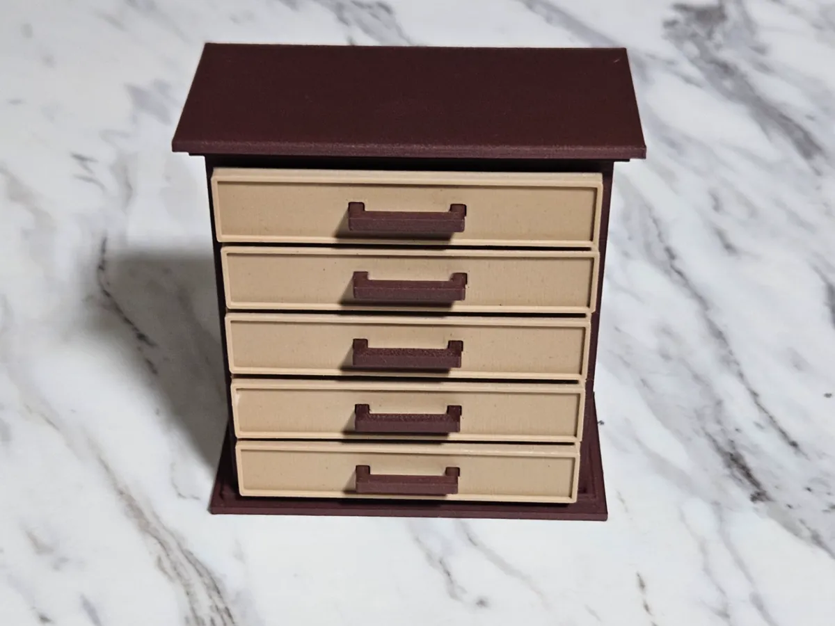 Miniature Chester Drawer 1:12 - Free 3D Print Model - MakerWorld