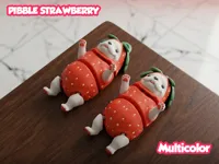 Pibble fraise, chien viral multicolore — photo 1