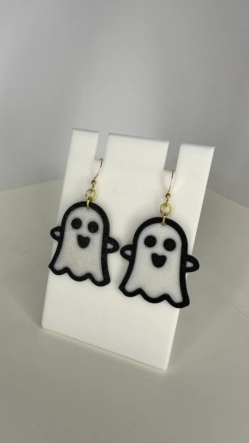 Happy Ghost Earrings / Keychain view 4