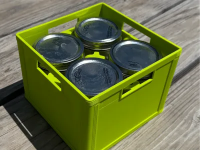 Pint Wide Mouth Jar Beer Crate