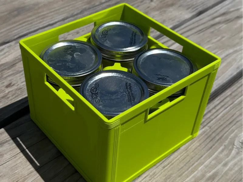 Pint Wide Mouth Jar Beer Crate