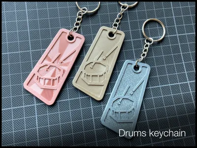 Drums Keychain