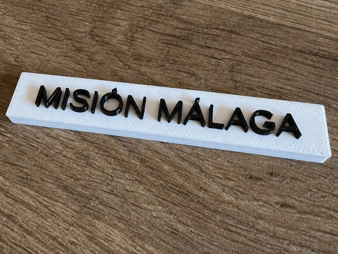 Placa con letras para personalizar