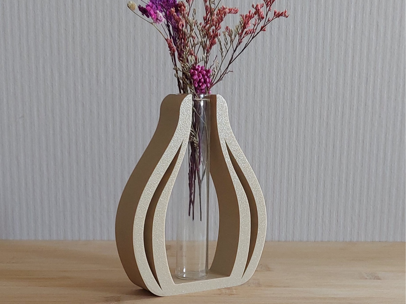 Modern Minimalist Bud Vase with Test Tube